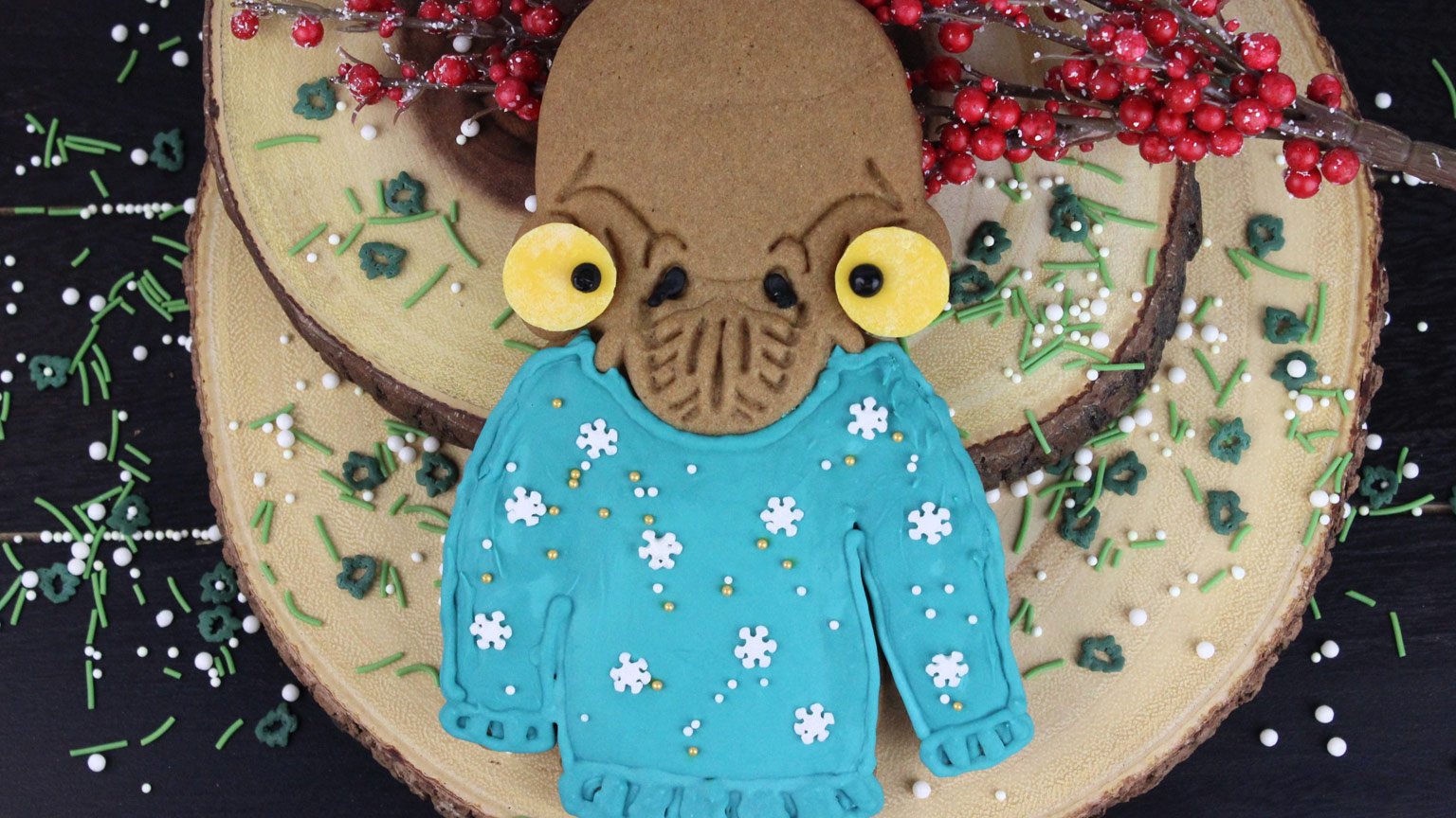 Fix Yourself Some Mon Calamari Holiday Sweater Cookies