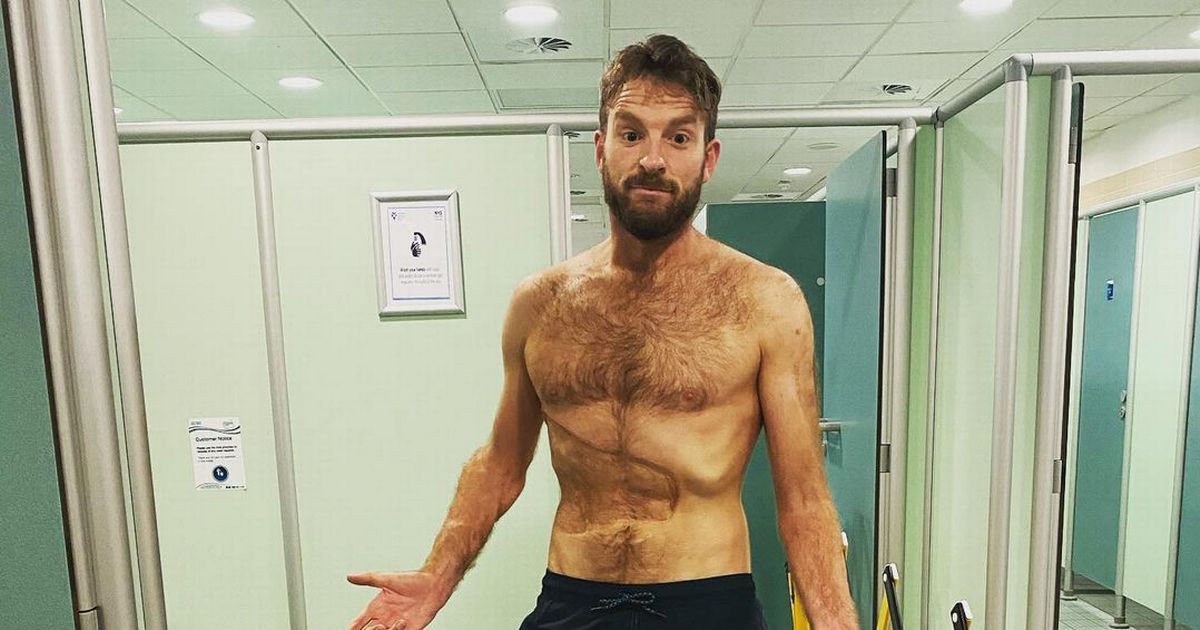 JJ Chalmers showcases aftermath of Strictly tan but his rock-hard abs steal the show