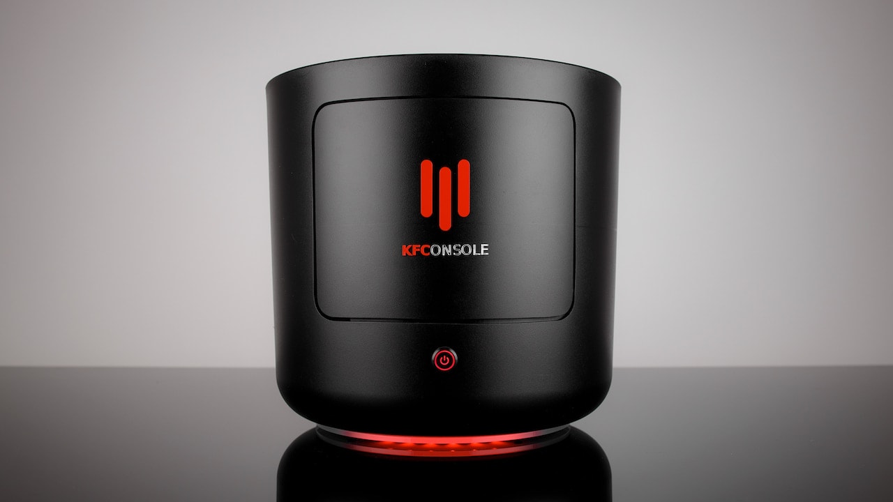 KFConsole is KFC’s Intel-powered gaming console which also keeps your chicken warm as you play