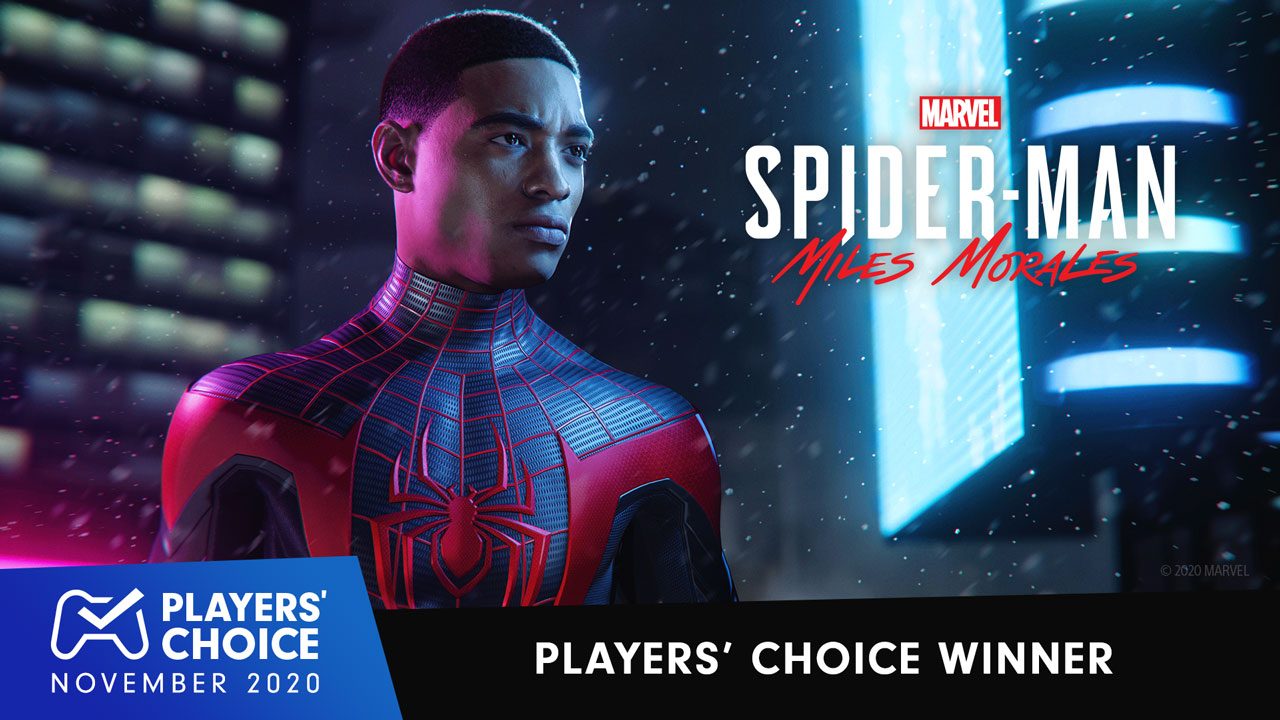 Players’ Choice: Marvel’s Spider-Man: Miles Morales voted November 2020’s best new game