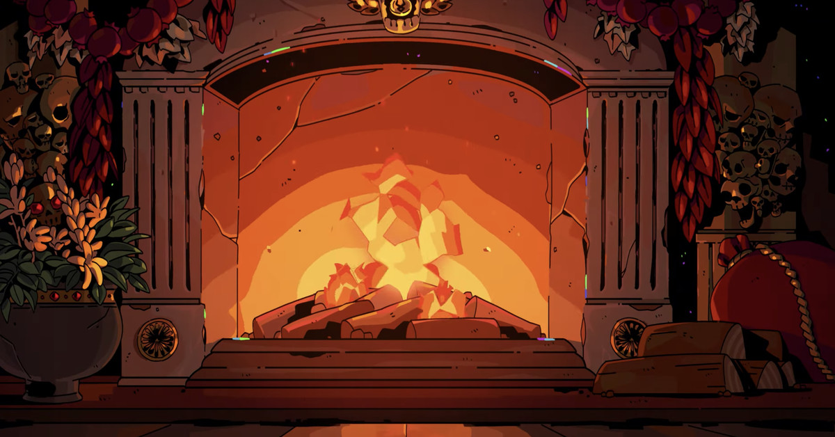 Venture back into the underworld to curl up in front of Hades’ excellent Yule log