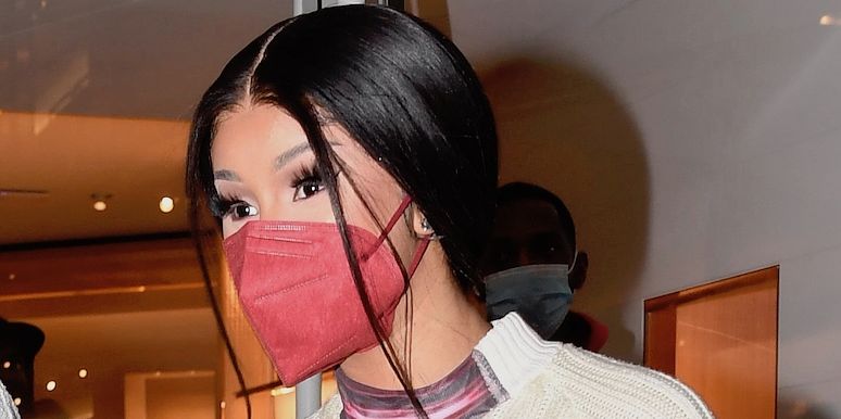Cardi B’s Optical-Illusion Sheer Dress Is Jaw Dropping