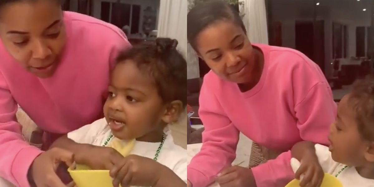 Gabrielle Union’s 2-Year-Old Daughter Doesn’t Share Her Food with Anyone