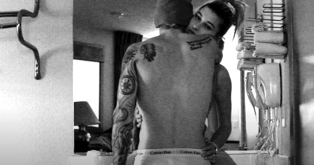 Hailey Bieber straddles her husband Justin in very raunchy music video