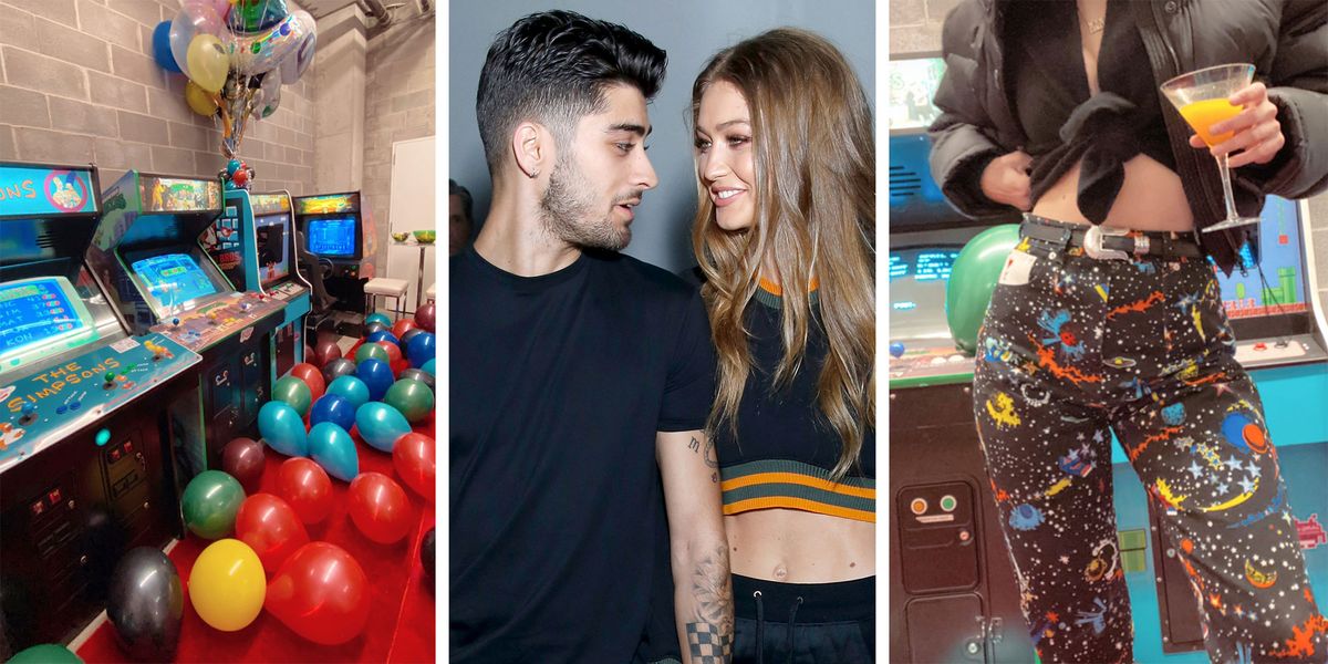 Inside Gigi Hadid’s Video Game Birthday Party for Zayn Malik: Arcade Machines, Balloons, and Zayn Confetti