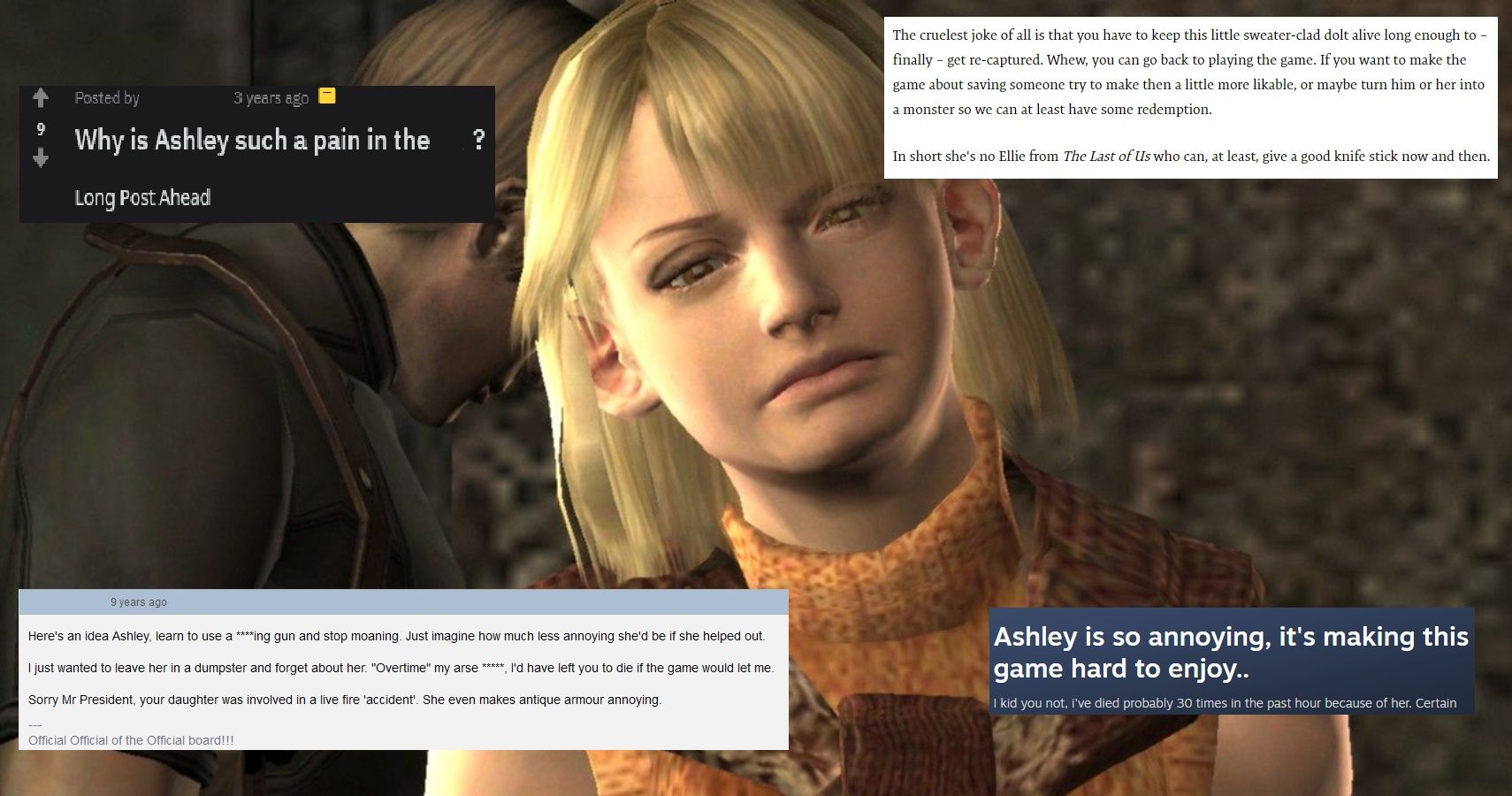 It’s Been 16 Years Since Resident Evil 4 – Can We Stop Complaining About Ashley?