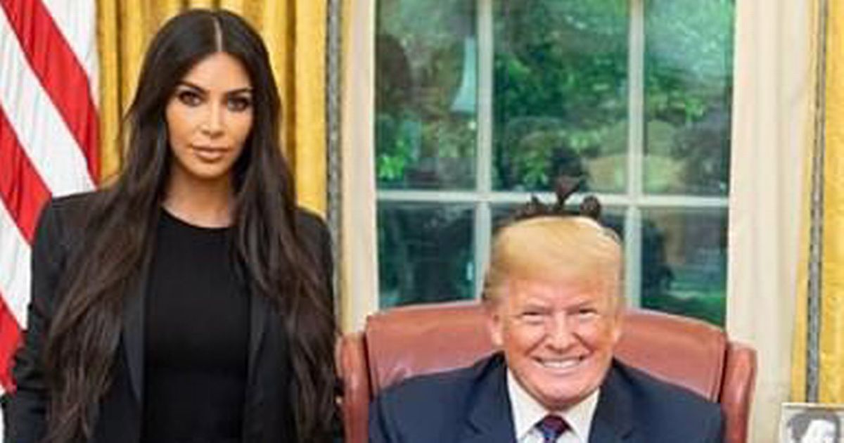 Kim Kardashian snubs Donald Trump as she pays thanks for freedom of Chris Young