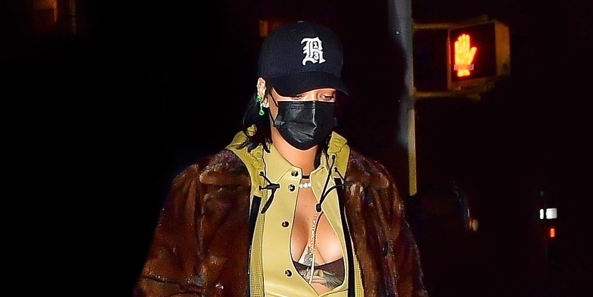 Rihanna Wore a Half-Buttoned Top and Two Coats to a Dinner Date With A$AP Rocky and Friends