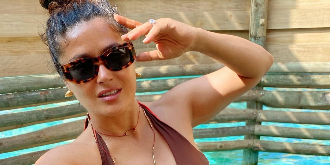 Salma Hayek’s Latest Bikini Selfie Is Our 2021 Mood