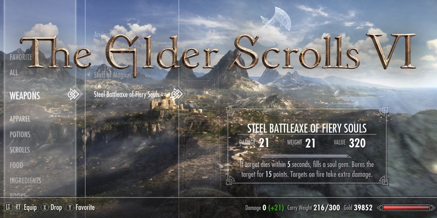 The Elder Scrolls 6 Needs to Overhaul Weapon Enchantments