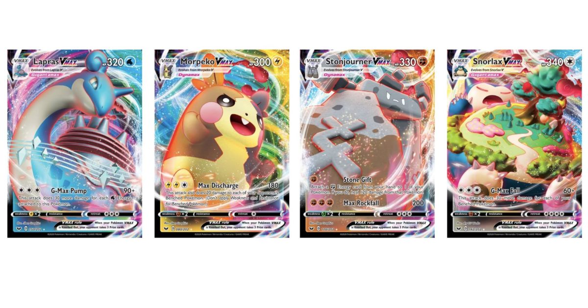 The Pokémon VMAX Cards Of Pokémon TCG: Sword & Shield