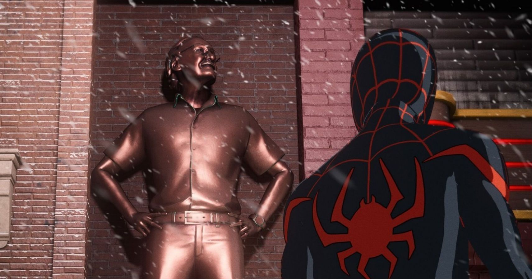 There’s A Statue Of Stan Lee In Spider-Man: Miles Morales
