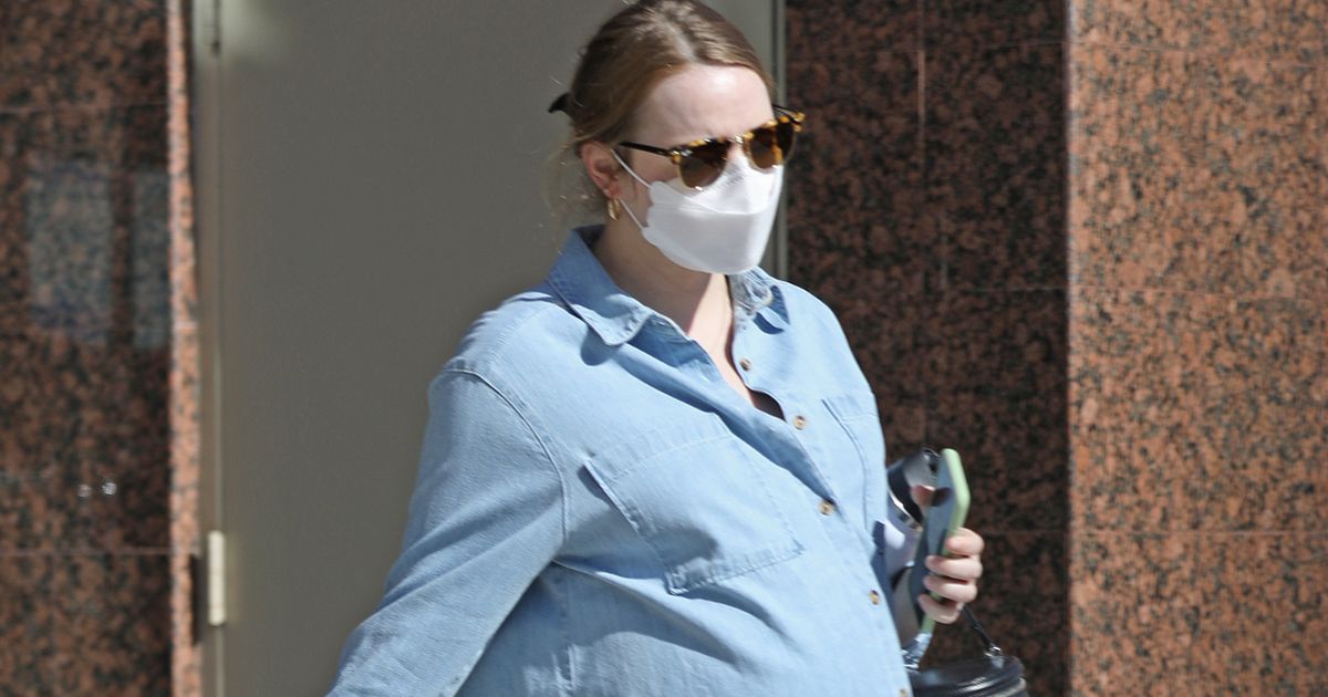 Emma Stone flaunts baby bump as she runs errands in LA but is yet to confirm she’s pregnant