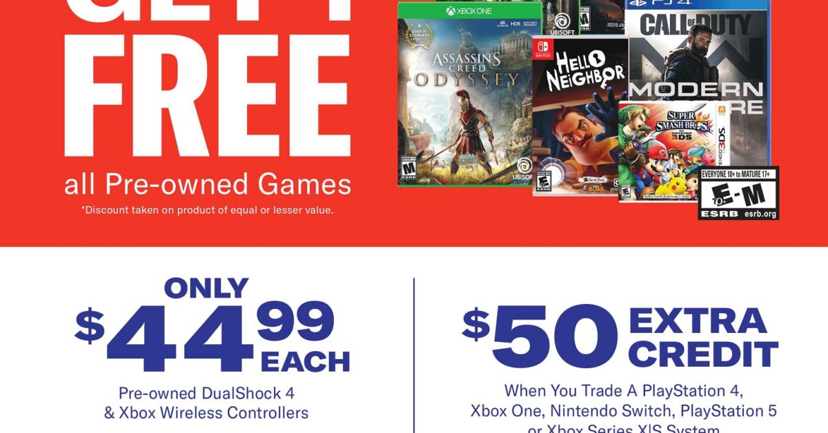 Gamestop Holding Annual President’s Day Sale February 13th-15th