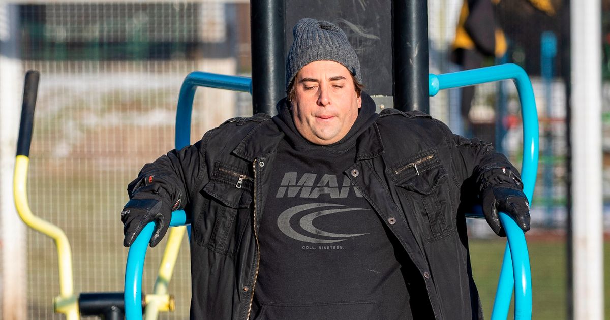 James Argent powers through gruelling park workout amid fears obesity will kill him