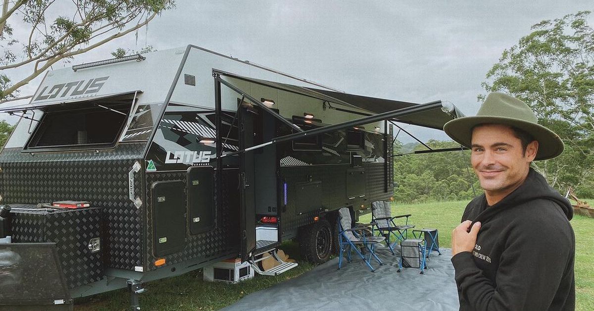 Zac Efron shows off luxurious caravan worth £80k where he’s living in Australia