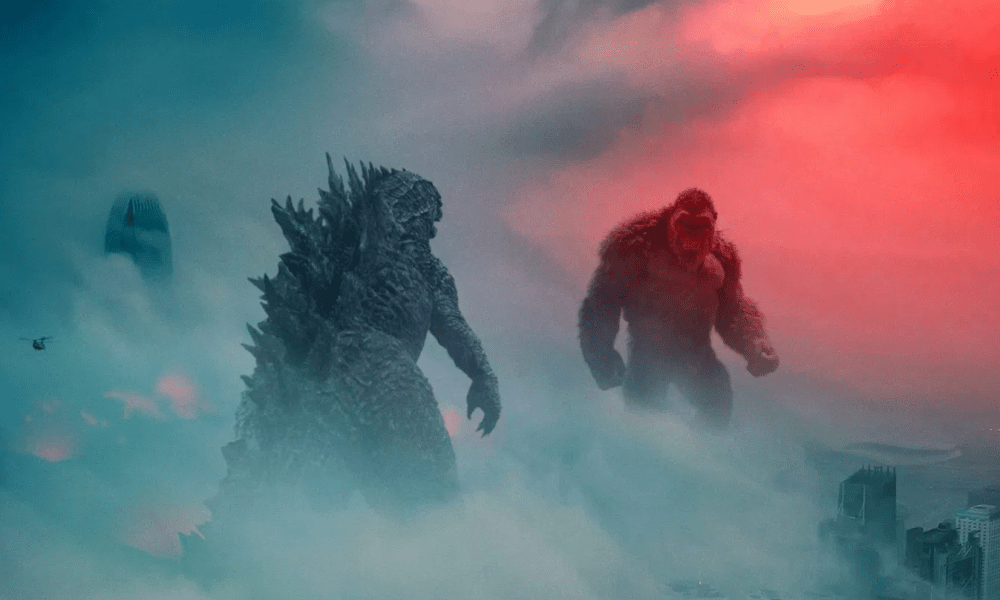 ‘Godzilla vs. Kong’ Bus Shelter Art Gets In Each Other’s Faces