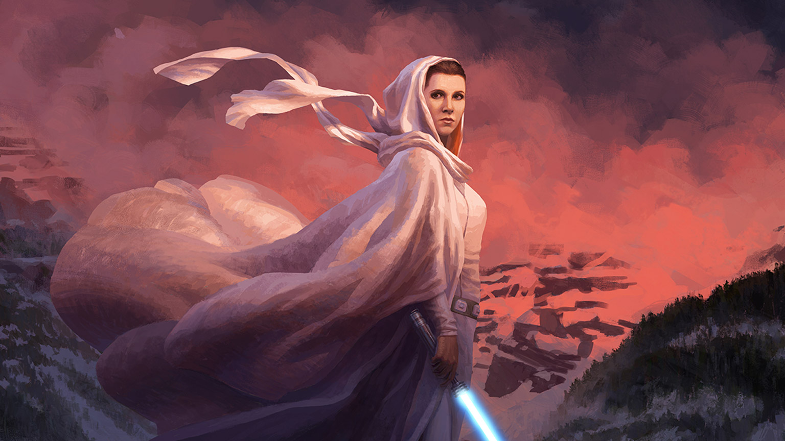 Leia Ignites Her Lightsaber in a Dreamlike New Print from Acme Archives – Exclusive Reveal