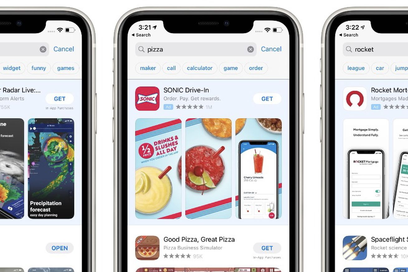 Apple adds a way to speed up searches on the App Store by suggesting words