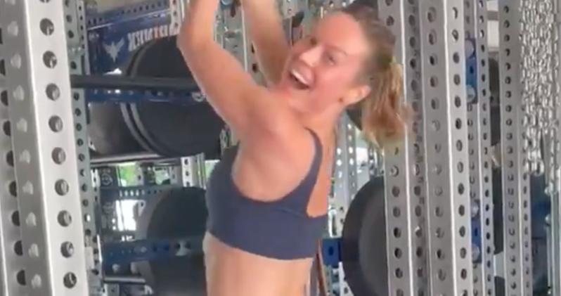 Watch Brie Larson Crush One-Arm Pull-Ups in Preparation for The Marvels