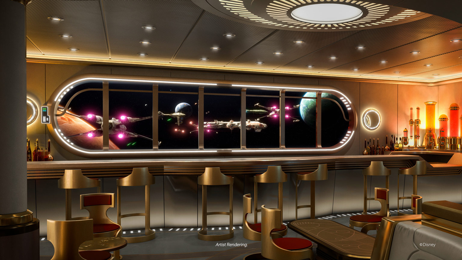 Here Are Over 40 Starships You’ll Encounter at Disney Cruise Line’s Star Wars: Hyperspace Lounge – Exclusive